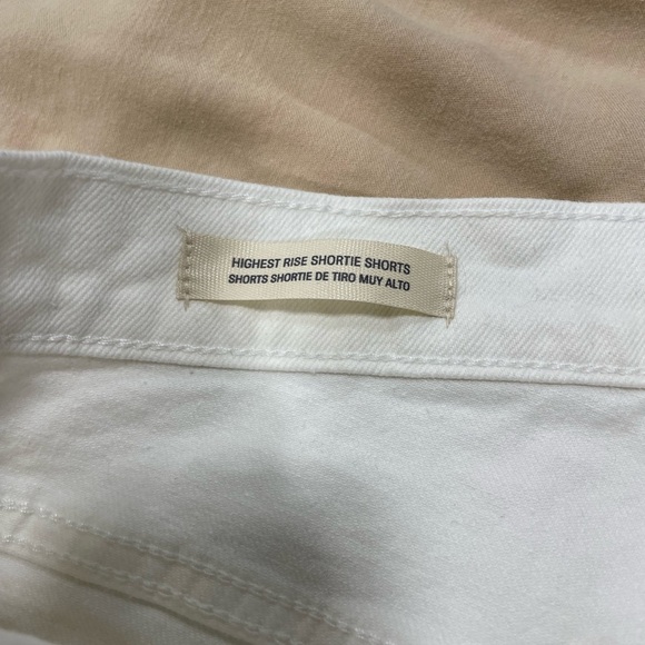 Universal Thread High Rise Shortie Shorts White Cut off size 12 NWT - Picture 5 of 6